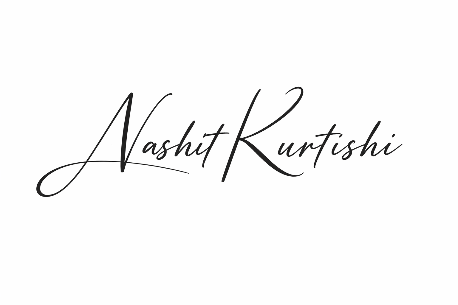 Unterschrift Nashit Kurtishi